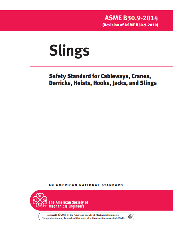 ASME B30.92014 Slings